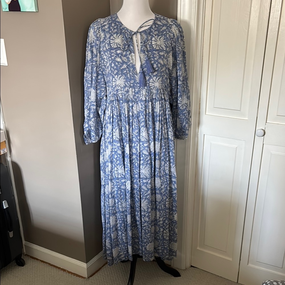 NWT - Dolma color block cotton midi dress